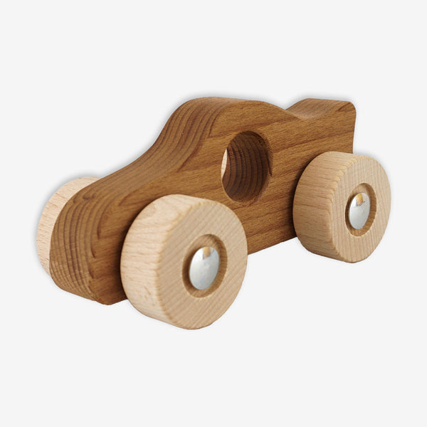 Goki Nature Wooden Toy Racing Car - Dark