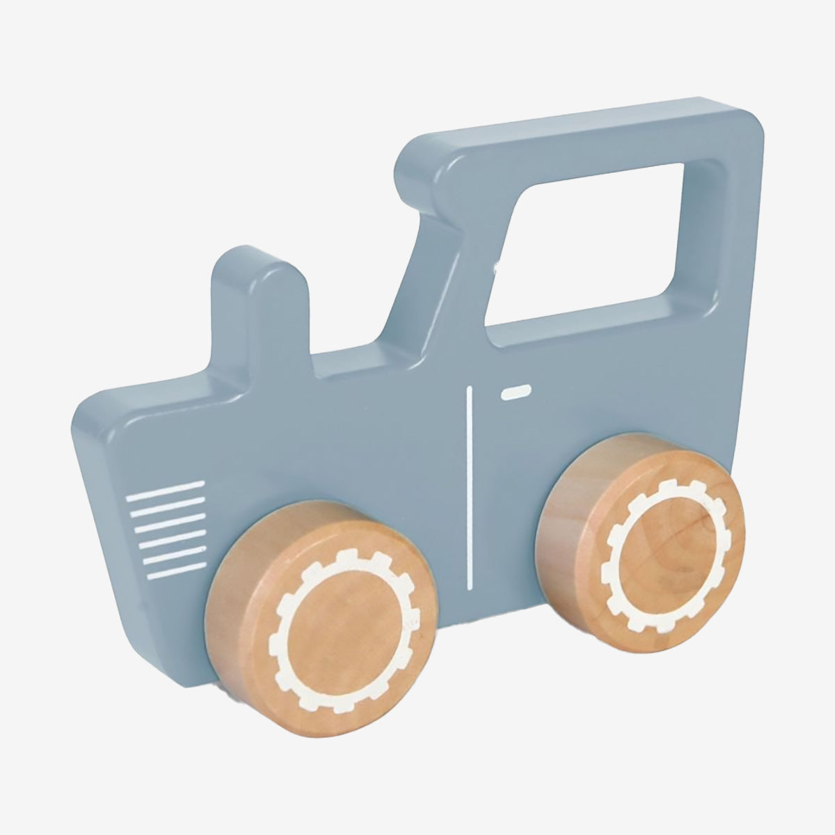 Little Dutch Small Wooden Toy Tractor – Blue
