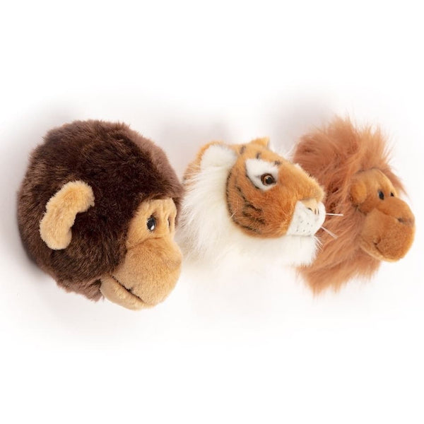 Wild & Soft Jungle Animal Trophy Heads - Set of 3