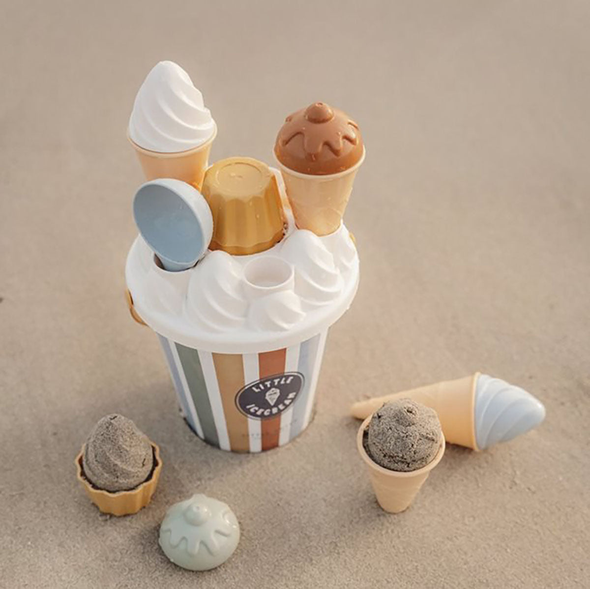 Little Dutch Ice Cream Beach Bucket Set - Vintage