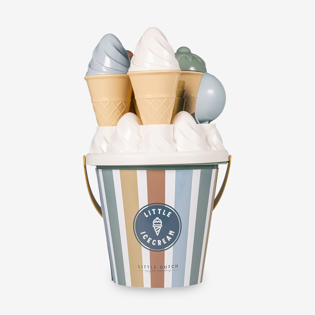Little Dutch Ice Cream Beach Bucket Set - Vintage