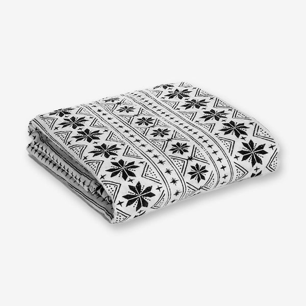 Modern Burlap Nordic Winter Muslin Swaddle Blanket
