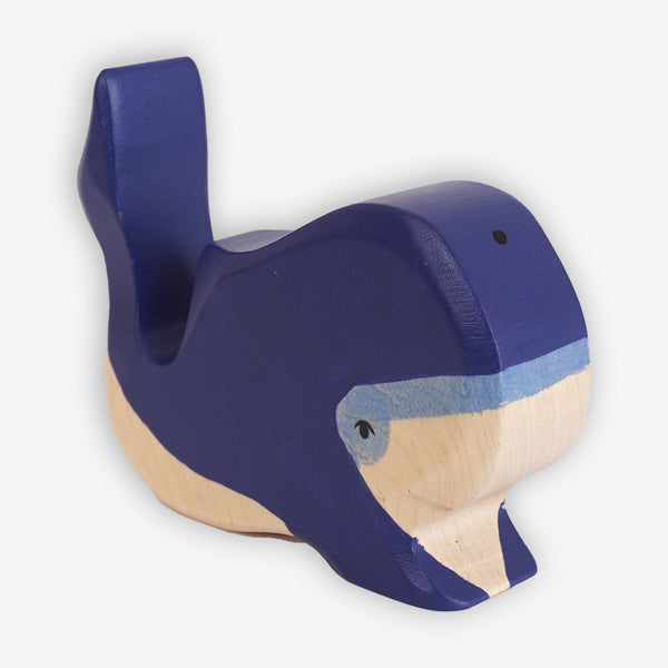 Holztiger Blue Whale Wooden Figure - Small