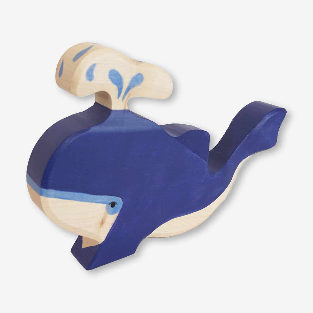 Holztiger Blue Whale With Water Fountain