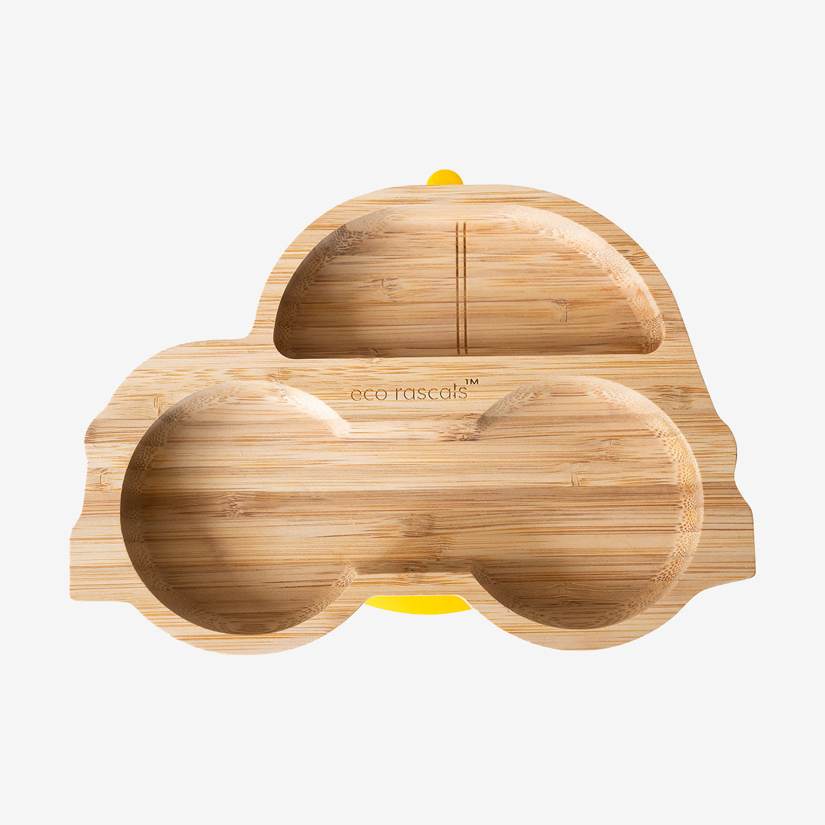 Eco Rascals Bamboo Car Plate - Yellow