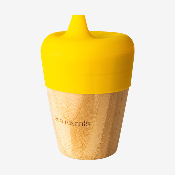 Eco Rascals 190ml Bamboo Sippy Cup – Yellow