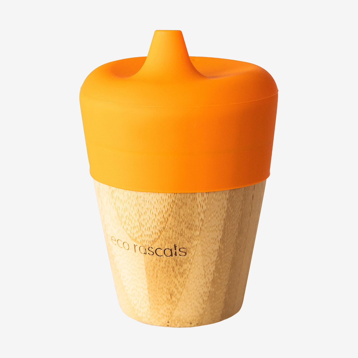 Eco Rascals 190ml Bamboo Sippy Cup – Orange