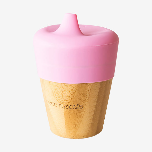 Eco Rascals 190ml Bamboo Sippy Cup – Pink