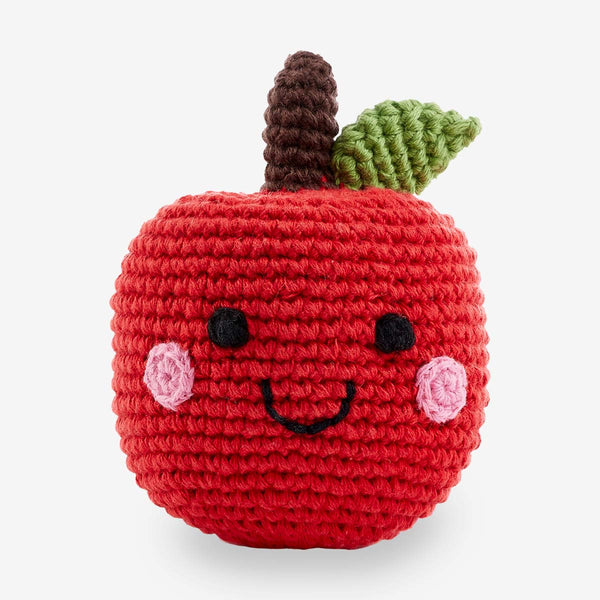 Pebble Friendly Fruit Rattle – Apple