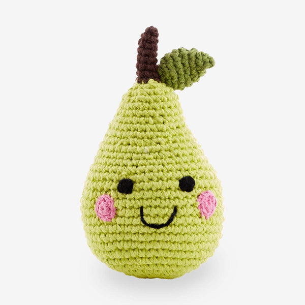 Pebble Friendly Fruit Rattle – Pear