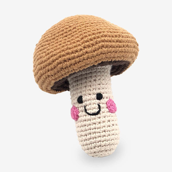 Pebble Friendly Vegetable Toy Rattle – Mushroom