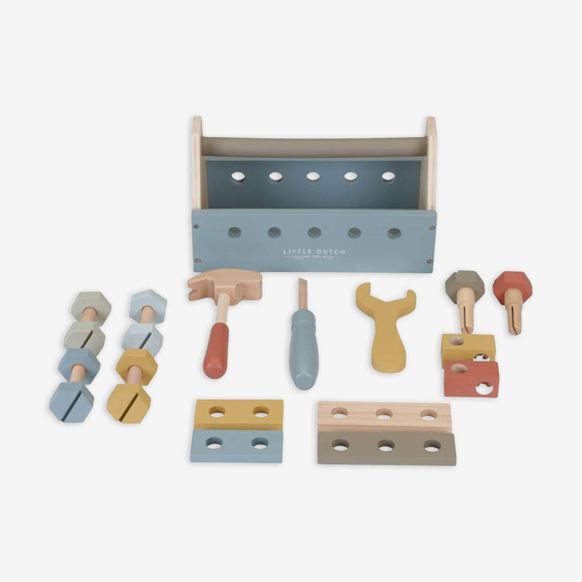 Little Dutch Multi Colour Wooden Toolbox