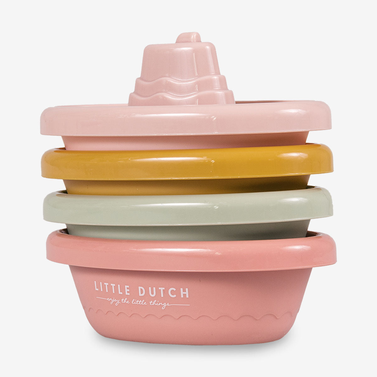 Little Dutch Stackable Bath Boats – Pink