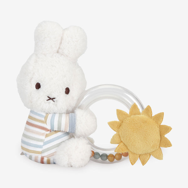 Miffy x Little Dutch Ring Rattle – Vintage Sunny Stripes