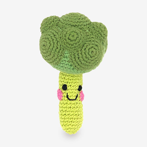 Pebble Friendly Vegetable Baby Rattle – Broccoli