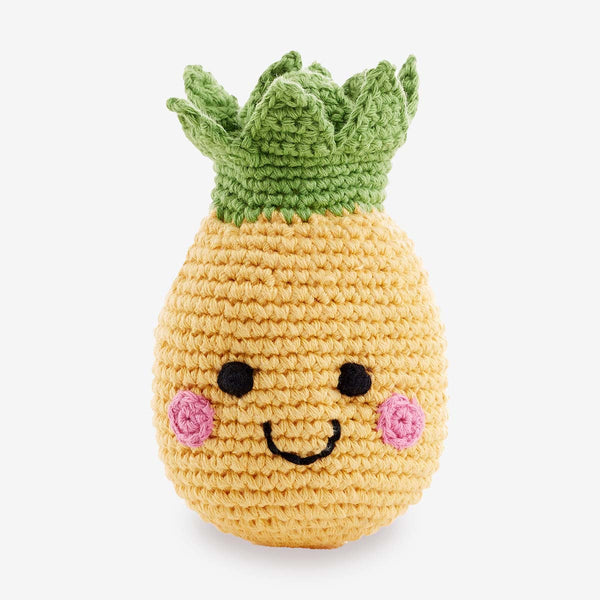 Pebble Friendly Fruit Baby Rattle – Pineapple