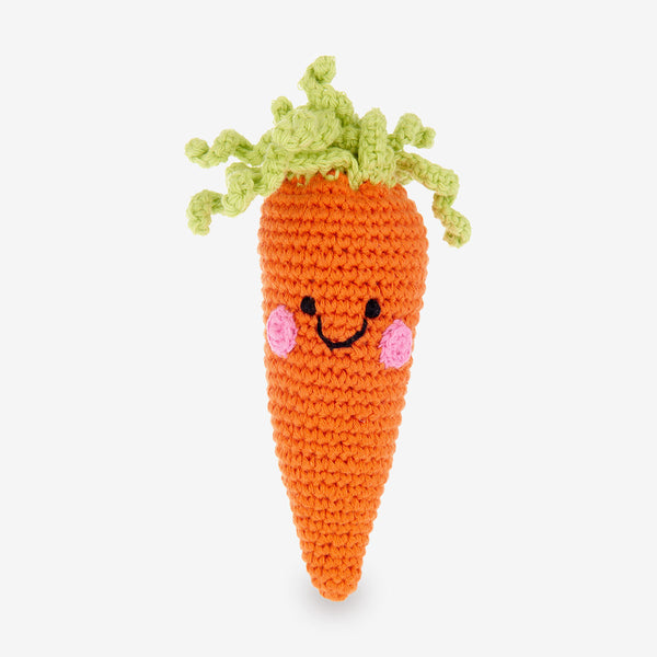 Pebble Friendly Vegetable Baby Rattle – Carrot
