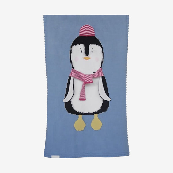 Apero Knit Penguin Blanket - Pink
