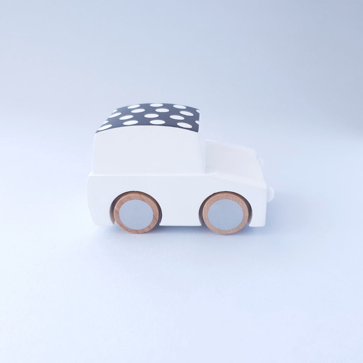 Kiko+ & GG* Wooden Toy Car - White Dots