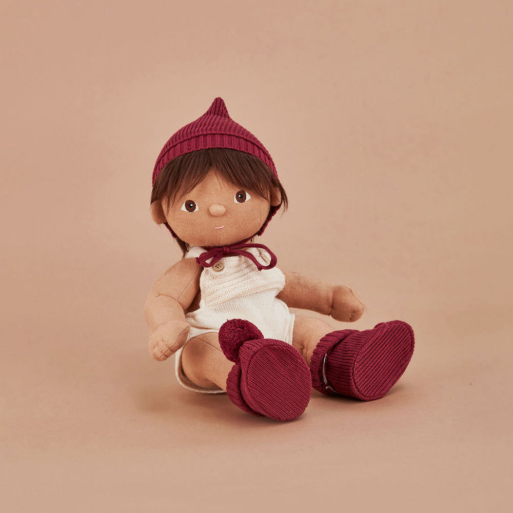 Olli Ella Dinkum Doll Knit Set Outfit – Plum