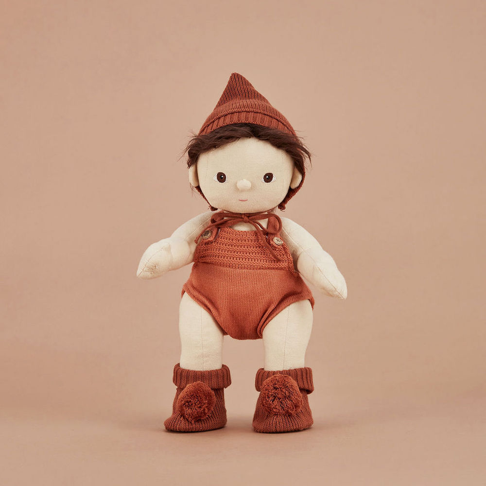 Olli Ella Dinkum Doll Knit Set Outfit – Umber