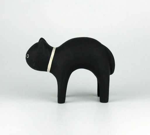 T-Lab Pole Pole Wooden Animal - Black Cat