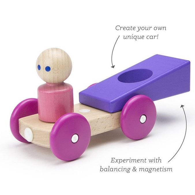 Tegu Magnetic Toy Racer – Purple