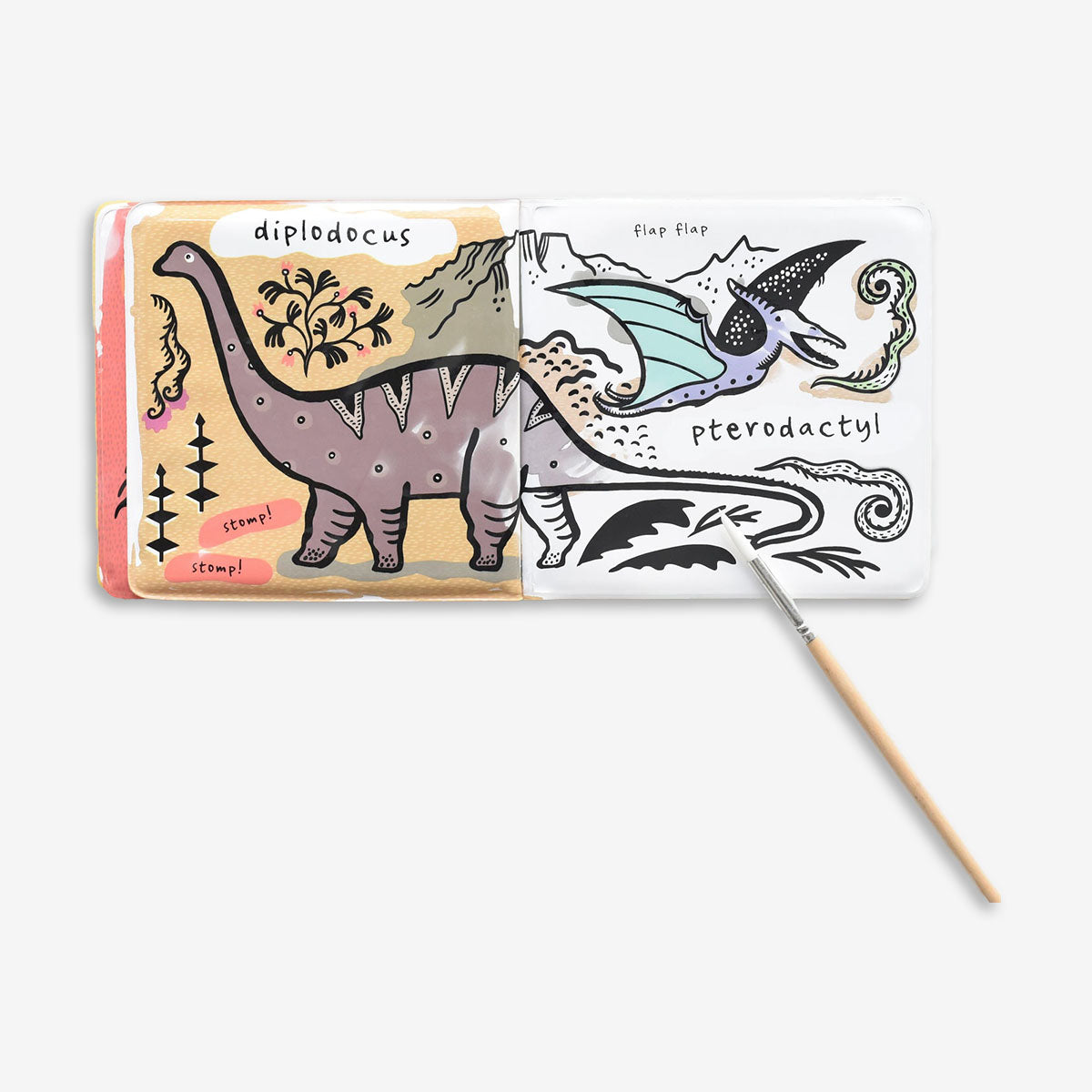 Wee Gallery Bath Book - Who Loves Dinosaurs