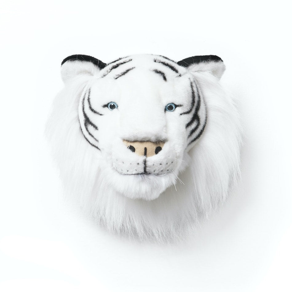 Wild and Soft Childrens Wall Trophy Head White Tiger - Albert