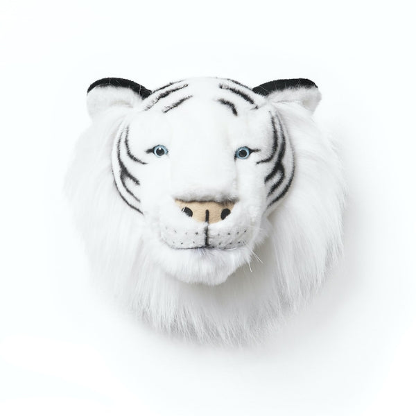 Wild and Soft Childrens Wall Trophy Head White Tiger - Albert