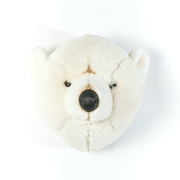 Wild and Soft Childrens Wall Trophy Head Polar Bear - Basile