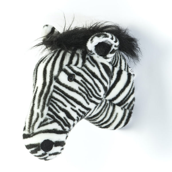 Wild and Soft Childrens Wall Trophy Head - Zebra